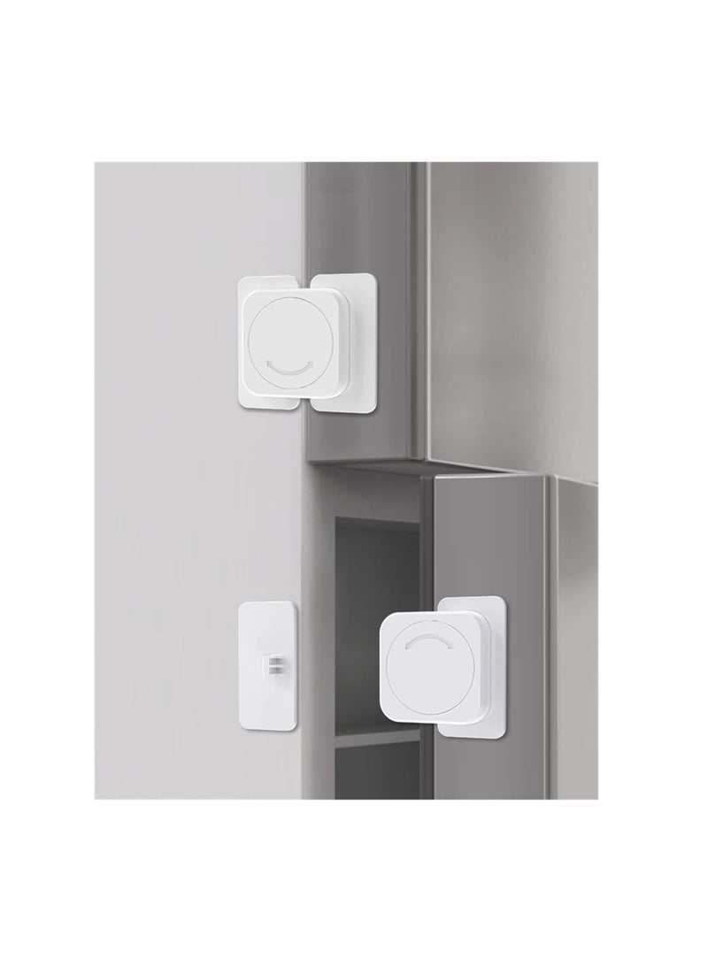 Excefore Child Safety Cabinet Locks, Baby Safety Hidden Lock for Cabinets and Drawers and No Drilling, Baby Proofing Latches for Closet, Kid Safety Lock to Keep Your Child Safe at Home (4 Pack) - Image 1