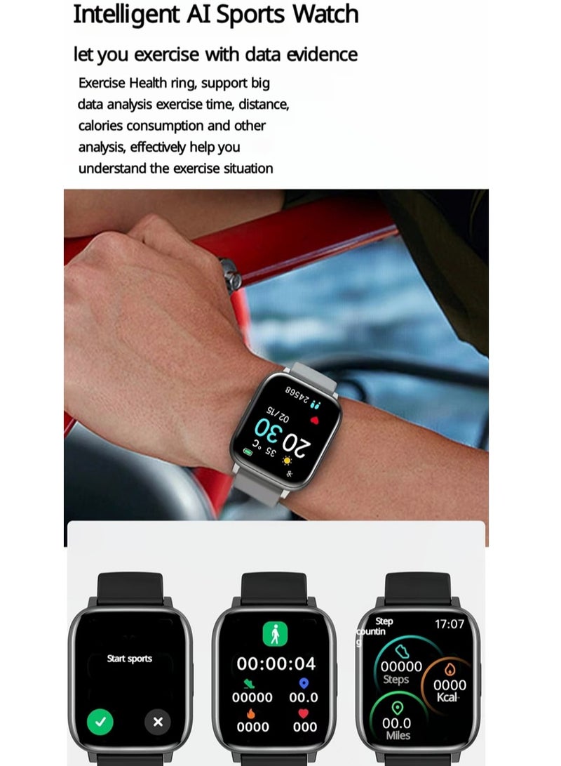 Volynix Smart Watch Korean Brand Business Smart watch, Multiple Language English Arabic, Waterproof Fitness Watch, Bluetooth Calling, Zinc Alloy Vacuum Plating, Heart Rate Monitoring, Smart watch for Men Women, Gift for Girls Boys - Pink - Image 4