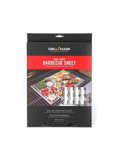 Grill Mark Stainless Steel Dual Sided Barbecue Sheet Silver 18 x 12 Inch 06039ACE  - Image 1