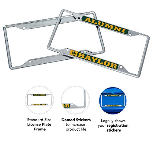 Desert Cactus Baylor University Car Accessories Bears Metal License Plate Frame and Tag Holder for Front or Rear of Car (Alumni) - Image 3