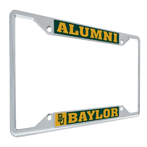 Desert Cactus Baylor University Car Accessories Bears Metal License Plate Frame and Tag Holder for Front or Rear of Car (Alumni) - Image 1
