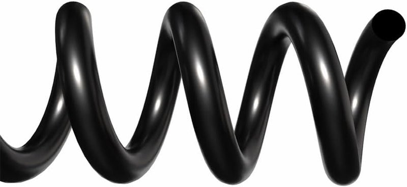TruBind 10mm (3/8 in.) Spiral Binding Coils for Reports, Presentations and Proposals | 4:1 Pitch | 12 in. Length | Black | 75 Sheets Binding Capacity | 100 Pack - Image 1
