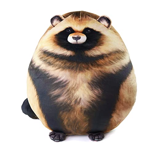 Sew Butiful Raccoon Plush, 12" Raccoon Stuffed Animal, Cute Plushies for Girls, Soft Plush Pillow, Kitten Plush Throw Pillow Doll Big Plush Toy Decoration Doll Gift for Kids,Girls, Boys Birthday Christmas - Image 1