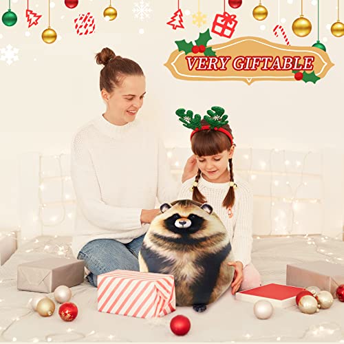 Sew Butiful Raccoon Plush, 12" Raccoon Stuffed Animal, Cute Plushies for Girls, Soft Plush Pillow, Kitten Plush Throw Pillow Doll Big Plush Toy Decoration Doll Gift for Kids,Girls, Boys Birthday Christmas - Image 5