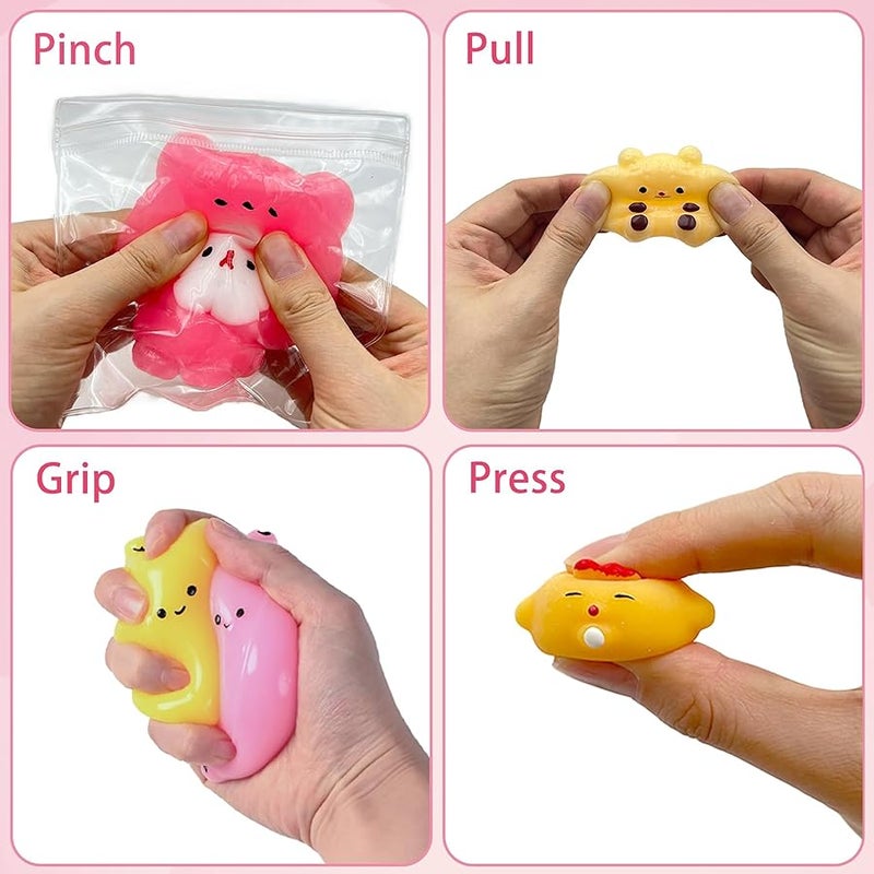 Taba Squishy Fidget Toys 12Pcs, Stress Relief Sensory Squeeze Toys for Kids 4-8 8-12, Kawaii Taba Squishies for Party Favors, Classroom, Birthday Gifts Goodie Bag Stocking Stuffers - Image 5