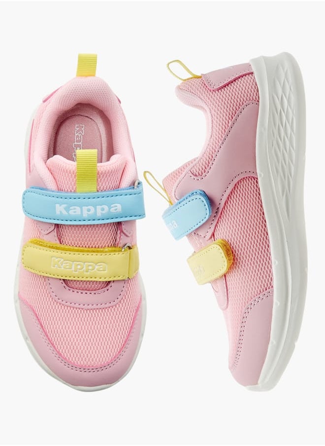 Kappa - Girls Colourblock Sneakers with Hook and Loop Closure - Image 1