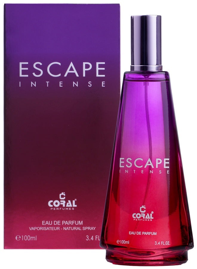 Coral Escape Intense Perfume for Women, Long Lasting Eau De Parfum, 100ml - Image 3