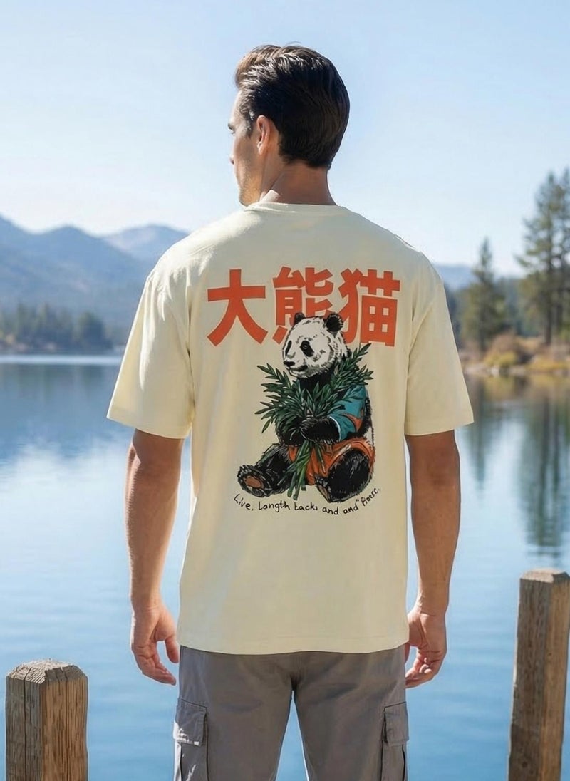 NOBERO Men Oversized Graphic Printed T-shirt - Image 5