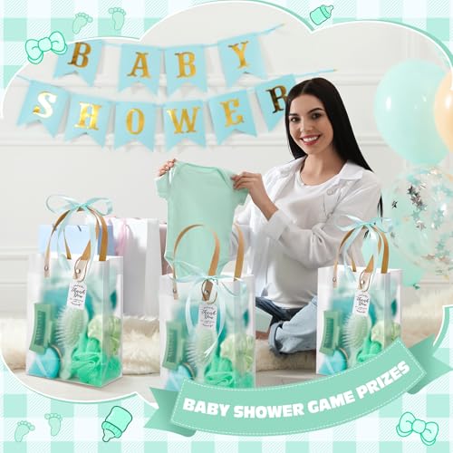 Rigibright 74Pcs Baby Shower Prizes for Game Winners Baby Shower Favors Gifts including Headband Hair Brush Jewelry Box with Gift Bag for Baby Shower Game Prizes Wedding Bridal Shower Favors (Green) - Image 5