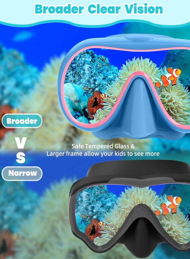 سيجو نظارات سباحة للأطفال مع غطاء للأنف، مناسبة للأولاد والبنات والشباب، عبوة من قطعتين، نظارات سباحة شفافة الرؤية، قناع سباحة، نظارات حمام سباحة، عدسات مقسّاة مانعة للتسرب، للأطفال من 6-14، 4-7، 8-14، 3-5، 8-12، 3-6 - Image 3