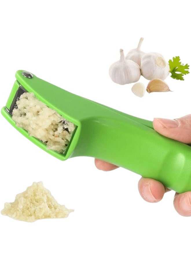 مطحنة الثوم اليدوية، مفرمة الثوم الصغيرة، 2024 مفرمة الثوم اليدوية الجديدة، كسارة الثوم المحمولة، عصارة الثوم المصنوعة من الفولاذ المقاوم للصدأ سهلة الضغط للاستخدام اليومي في المطبخ، عصارة الثوم - Image 1