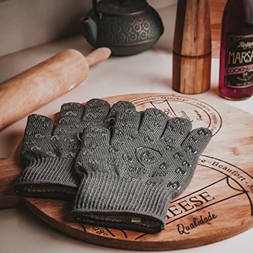 Grill Armor Gloves Grill Armor Oven Gloves 932°F Extreme Heat & Cut Resistant Oven Mitts with Fingers for BBQ, Cooking, Grilling, Baking –Accessory for Smoker, Cast Iron, Fire Pit, Camping, Fireplace, Griddle & More - Image 3