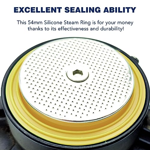 yianteng 1Pcs 54mm Silicone Steam Ring, Grouphead Gasket Seal for Breville Espresso Machine, Coffee Machine Brew Group Head Seal Gasket for Breville/Sage, Replacement 878/870/860/840/810/500/450/875/880 Part - Image 5
