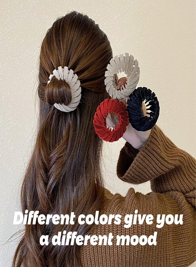 YANWENX 3 Pcs Bird Nest Magic Hair Clip,Hair Accessories for Women, Expandable Hair Bun Maker, Hair clips for Thick Thin hair,Multicolour1 - Image 3