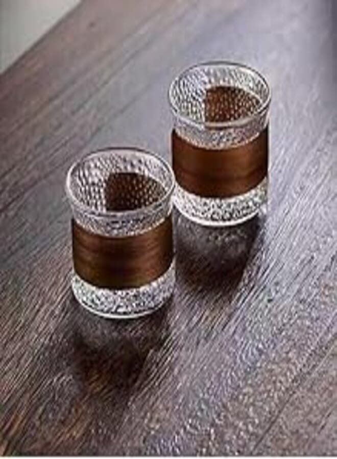 Wooden Ring Coffee Mug Glass Coffee (2) 