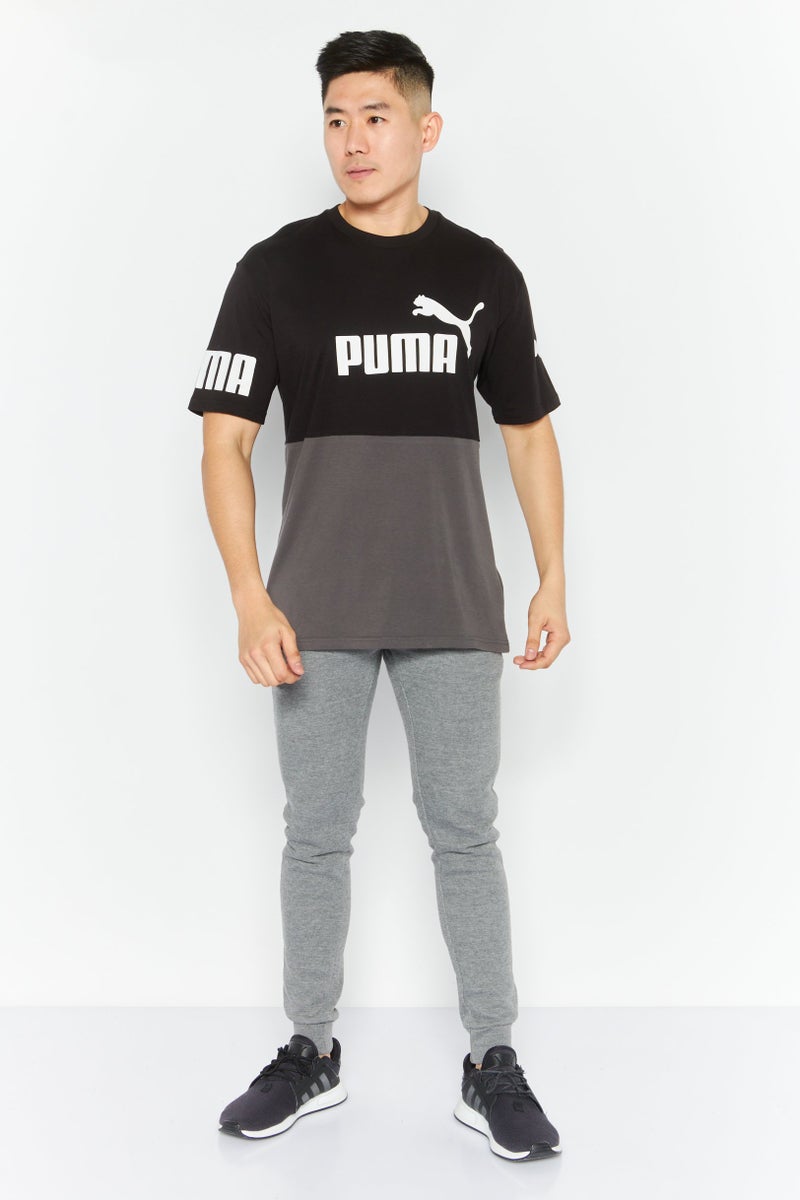 PUMA تي شيرت رياضي للرجال مناسب في الهواء الطلق بأكمام قصيرة، رمادي - Image 4