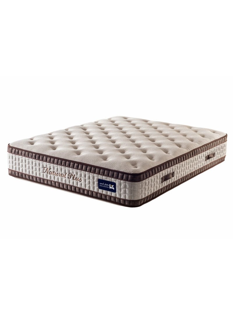 أمسى مرتبة ناتشورال بلس الفاخرة - بوكت معزول لراحة فاخرة ودعم مثالي للجسم - مثالية للنوم العميق والهادئ بتصميم مميز - Image 1