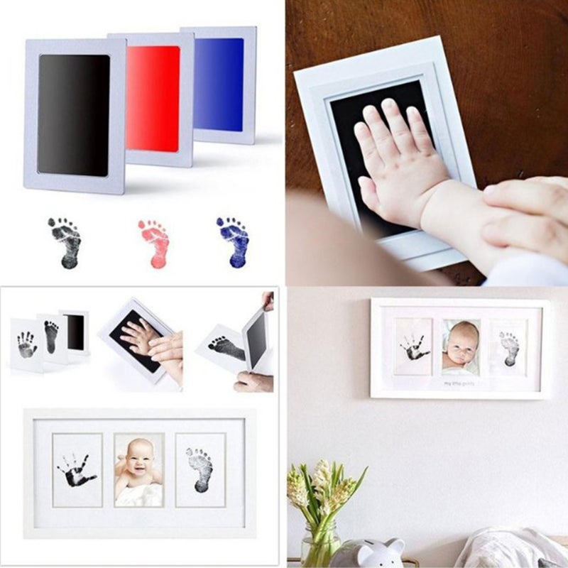 Inkless Ink Pad: 9 Colors, 100% Baby Safe, Indirect Skin Contact - Capture Detailed Prints Infant Newborn Keepsake for 0-6 Months Old Babies & Pets - Image 4