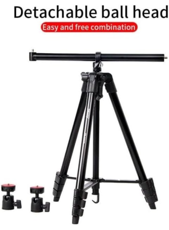 جيه ماري حامل ثلاثي القوائم KP-2207 خفيف الوزن ومحمول من الألومنيوم، حامل متعدد الوظائف قابل للتعديل مع إمالة 360 درجة، ولوحة سريعة الفك، وتوافق عالمي مع كاميرات DSLR والهواتف المحمولة وأضواء التعبئة للسفر والتصوير في الهواء الطلق مع دعم قوي وثبات - Image 3