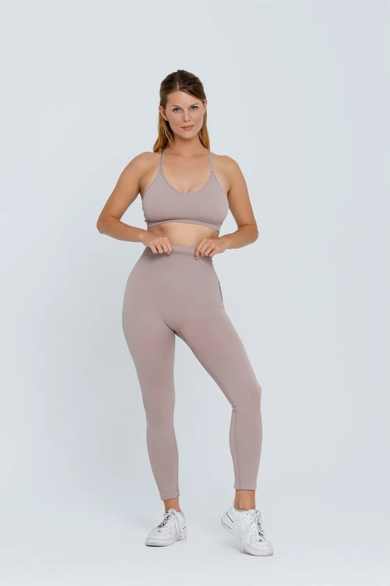 جيموولف Seamless Sports Tights | Seamles Leggings | Thin Twill |