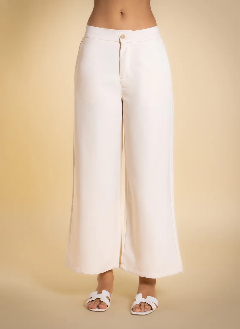 SHAPES WIDE-LEG ESSENTIAL TROUSERS