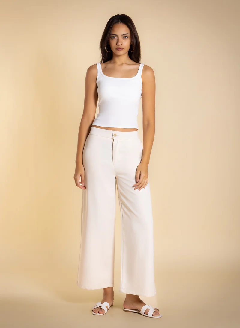 SHAPES WIDE-LEG ESSENTIAL TROUSERS