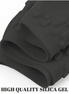 GROIC Swimming Caps Silicone Swimming Hat Pool Waterproof Sports Adult Swimwear Accessories Comfortable Bathing Cap for Adult Black  - Image 4