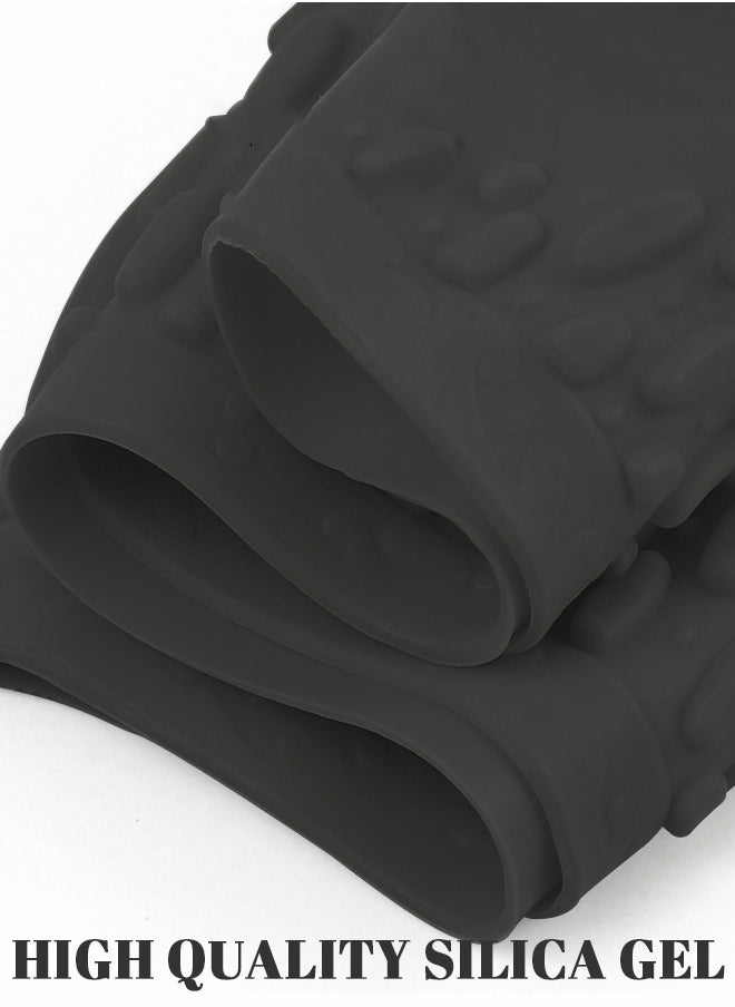 GROIC - Swimming Caps Silicone Swimming Hat Pool Waterproof Sports Adult Swimwear Accessories Comfortable Bathing Cap for Adult Black - Image 1
