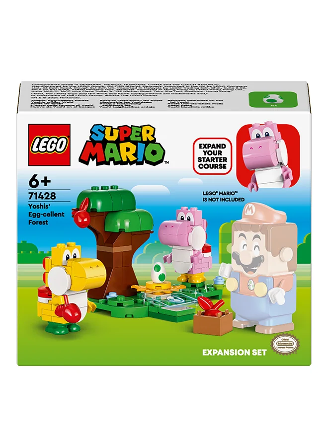 LEGO 71428 Super Mario Yoshis’ Egg-Cellent Forest Expansion Set, Collectible Toy For Kids, 2 Brick-Built Characters, Gift For Girls, Boys And Gamers Aged 6 And Over (107 Pieces)
