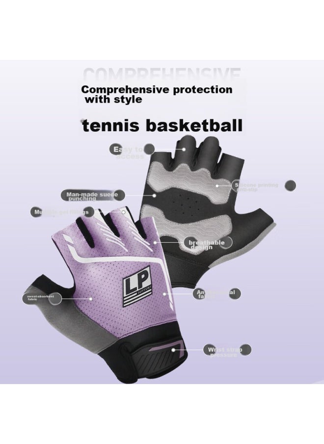 LP Lp Fitness Gloves For Sports, Cycling, Boxing, Tactical, Pull-up Bar, Bicycle, Chin-up Training, Weightlifting, Non-slip, Fingerless  - Image 3