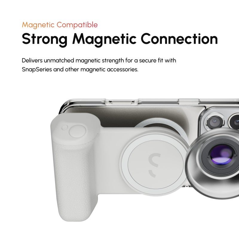 ShiftCam Camera Case Compatible with iPhone 16 | Built-in Lens Mount | Magnetic-Case | Shoot Stunning Photos Instantly (Dark Grey, iPhone 16 Pro) - Image 4