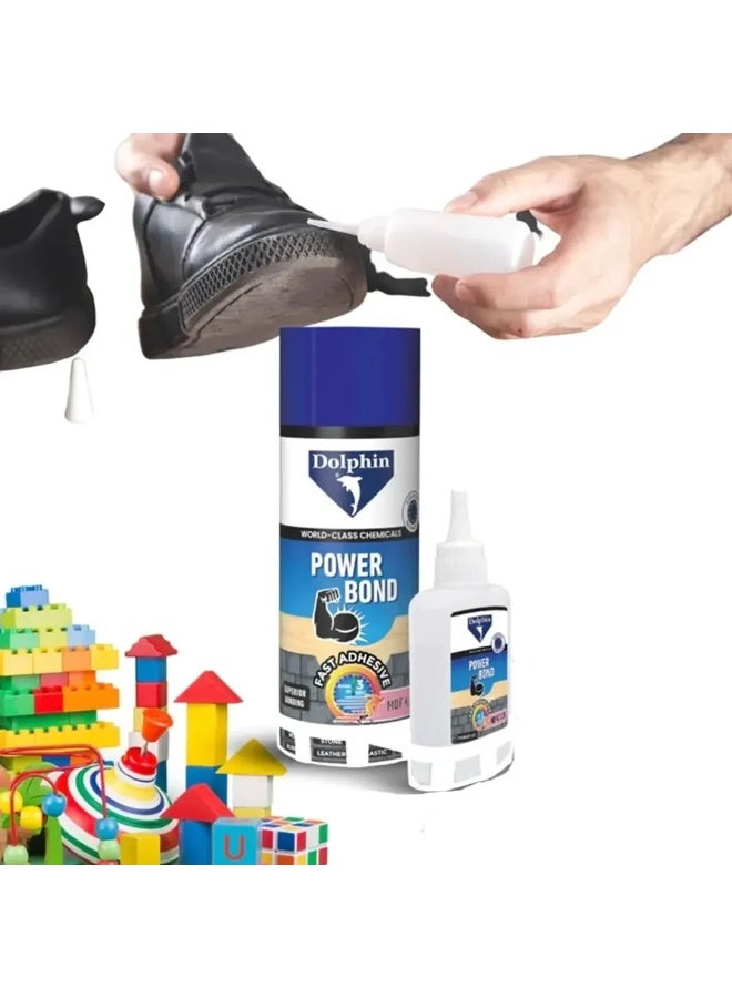 Dolphin Fast Adhesive Power Bond MDF Kit 200ML – Multi-Purpose Super Glue with Activator – Strong Wood, Metal, Plastic, Fabric & Nail Bonding – Quick-Drying, Safe, and Heavy-Duty - Image 5