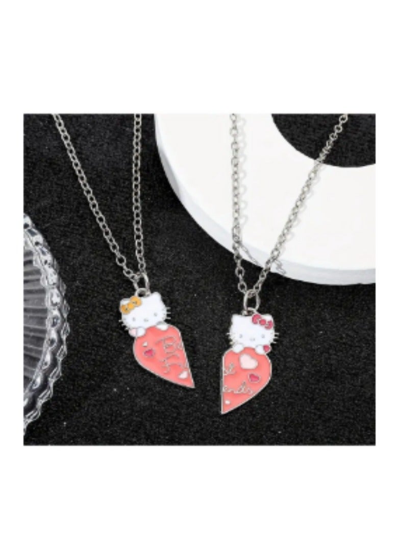 Hello Kitty two-piece heart-shaped necklace - Image 4