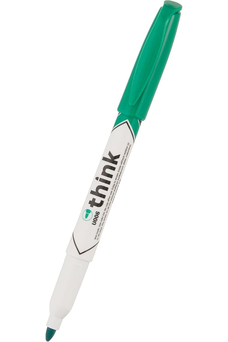ثينك Dry Erase Marker Bullet Pen Type, Green pack of 2 - Image 1