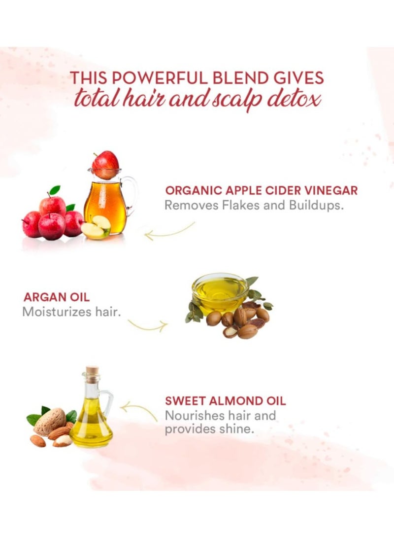WOW Skin Science Apple Cider Vinegar Shampoo - 1L | Mild Anti-Dandruff Shampoo For Daily Use | Suitable For Men & Women | Balances PH Level | Contains No Sulphates, Parabens or Harmful Chemicals - Image 5