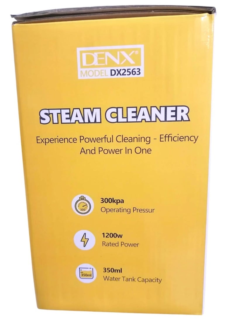 Denx - A multi-use steam cleaning device that operates electrically, with a power of 1200 watts, and a water capacity of 350 ml. - Image 1