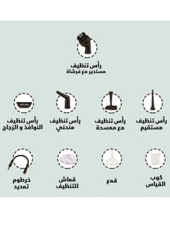 دينكس جهاز تنظيف بالبخار متعدد الاستخدامات يعمل بالكهرباء بقوه 1200واط السعه للماء 350 ملي  - Image 5