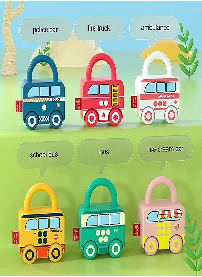 iMissiu - 6 Sets Toddler Lock and Key Toy, Montessori Educational Learning Games Toy Gifts for Kids Boys Girls - Image 1