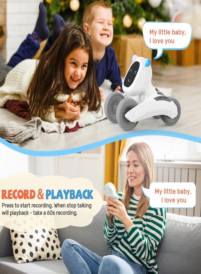 HBUDS Robot Dog Toy for Kids, Remote Control Dog Robot, Voice & Touch Control Robot Pet Dog with LED/Record/Sing/Dance, Rechargeable Puppy Toys for 5 6 7 8 9 10 Year Old Boy Girl Ideas (Gray) - Image 4