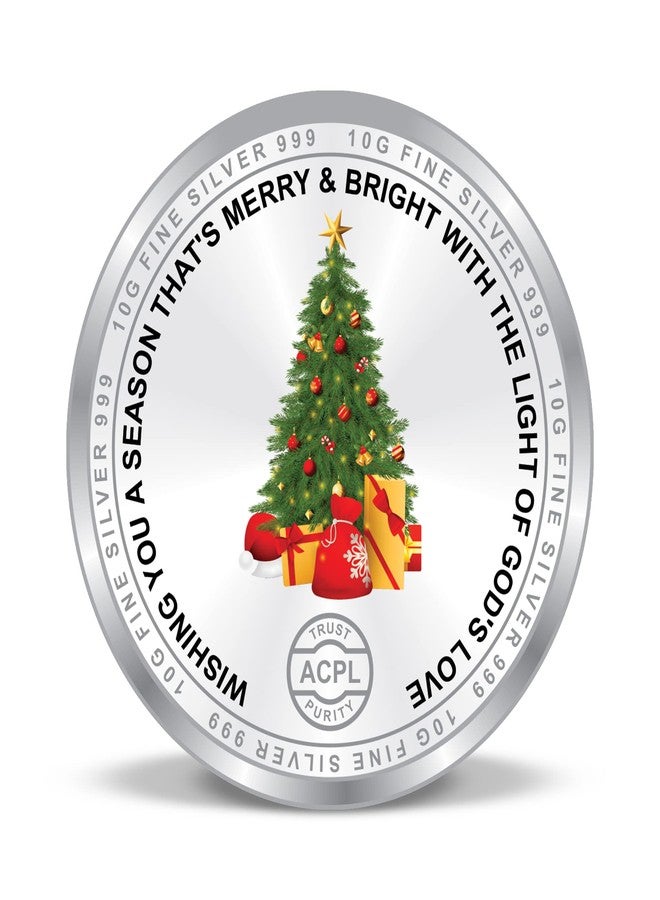 ACPL Precious Moments BIS Hallmarked Silver Coin Merry Christmas 999 Pure.available in 10,20,50,100 gram. - Image 2