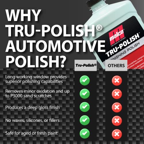 Malco Tru -Polish - All in One Car Polish and Swirl Remover/for Vehicle Paint Correction, Detailing and Buffing / 32 oz. (197332) - Image 5