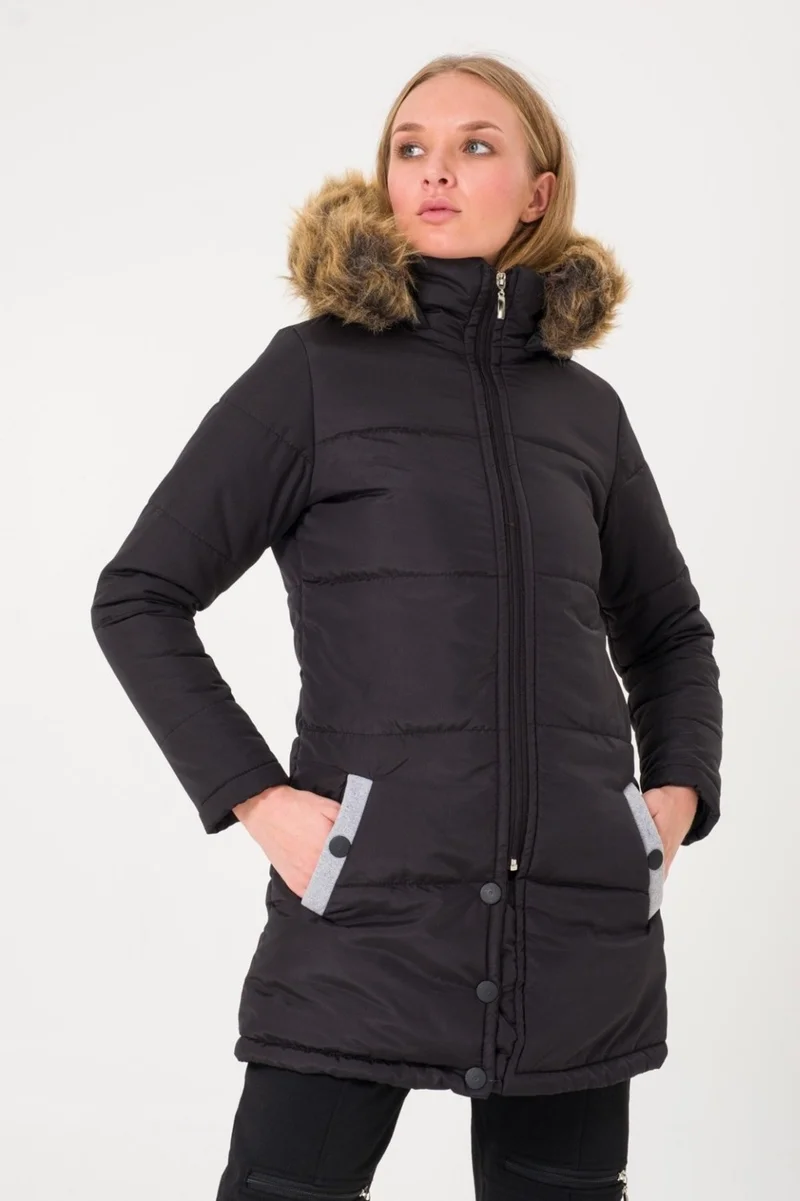 باربورا Winter Fur Collar Women's Puffer Coat 7112SE
