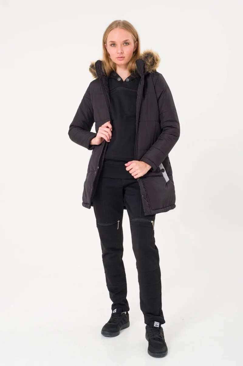 باربورا Winter Fur Collar Women's Puffer Coat 7112SE