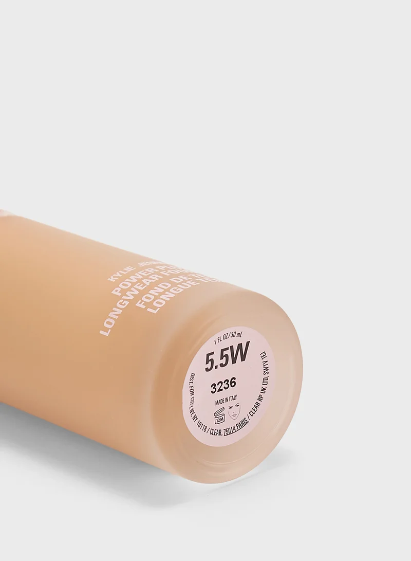 Kylie Cosmetics Power Plush Longwear Foundation - 5.5W, 30Ml