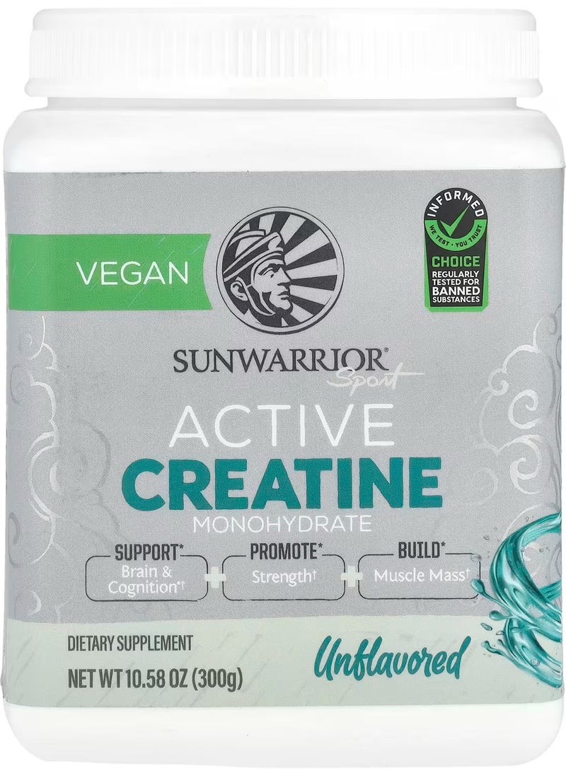 Sunwarrior Active Creatine Monohydrate, Unflavored, 10.58 oz  - Image 1