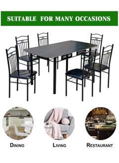 Set of 7 Pieces, Dining Tables Ceramic Top With 6 Chair Set - pzsku/Z97C37142E596E2280798Z/45/_/1731160565/9015c55d-ff95-4d3c-836f-afeb09730f29