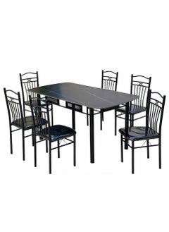 Set of 7 Pieces, Dining Tables Ceramic Top With 6 Chair Set - pzsku/Z97C37142E596E2280798Z/45/_/1731160595/e247c536-6ff8-42fd-80ac-a4a977612de5