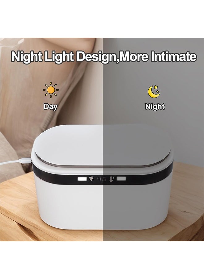 Beauenty - Baby Wipe Warmer Innovative Spring Design Large Capacity Wipes Dispenser and Diaper Wipe Warmer with Night Light Fast and Even Heating Temperature Display  4 Levels of temperature adjustment  Vehicle - Image 1