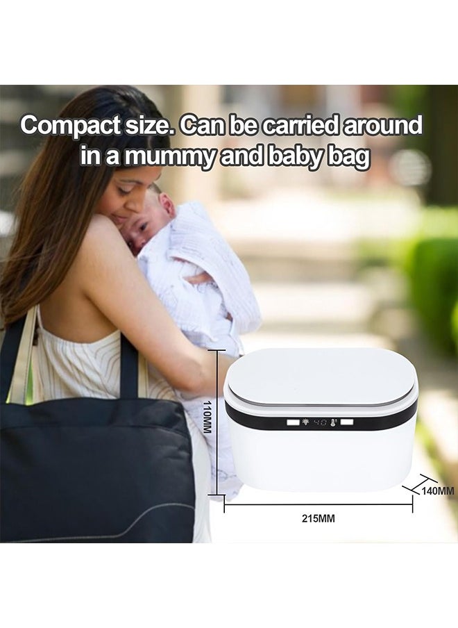 Beauenty - Baby Wipe Warmer Innovative Spring Design Large Capacity Wipes Dispenser and Diaper Wipe Warmer with Night Light Fast and Even Heating Temperature Display  4 Levels of temperature adjustment  Vehicle - Image 1