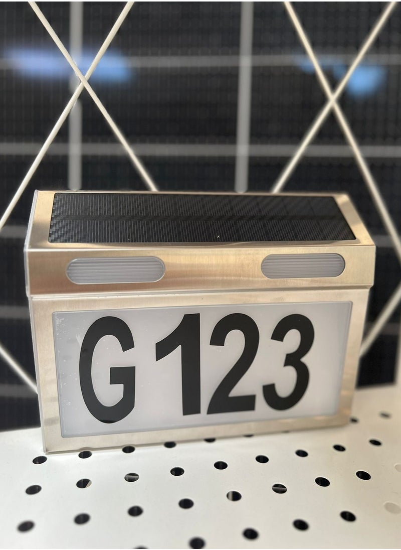 GCC ENERGY House Number Solar Wall Lights  - Image 3